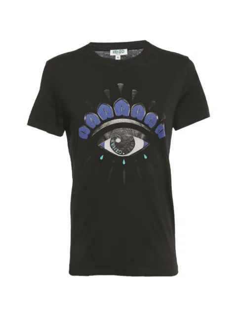 Kenzo Pre-Owned eye-print T-shirt Black 1240446