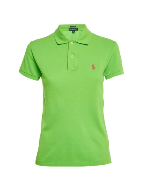 Polo Ralph Lauren Vintage embroidered cotton polo top Green 1242519