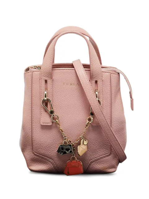 Furla leather tote bag Pink 1238225