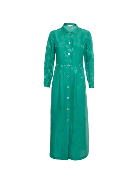 Maje palm tree midi dress Green 1237842