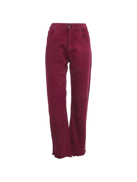 Etro Pre-Owned floral-print jeans Red 1236391