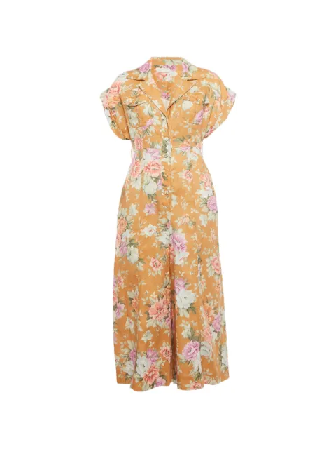 ZIMMERMANN floral-print jumpsuit Orange 1255878