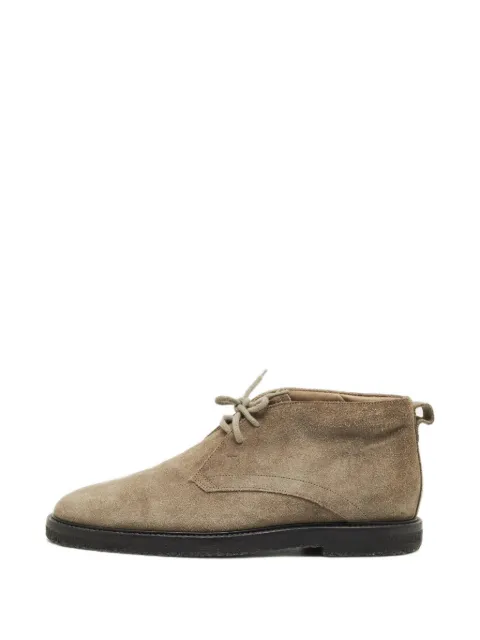 Tod's Vintage suede lace-up boots Grey 1242743