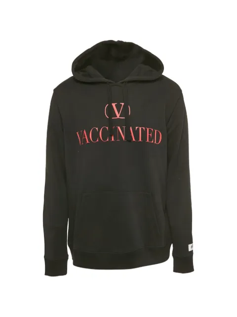 Valentino Garavani Pre-Owned printed hoodie Black 1244595