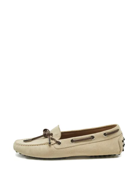 Tod's Vintage Gommino suede loafers Neutrals 1241041