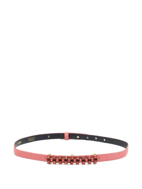 Oscar de la Renta Pre-Owned crystal-embellishment belt Pink 1241523