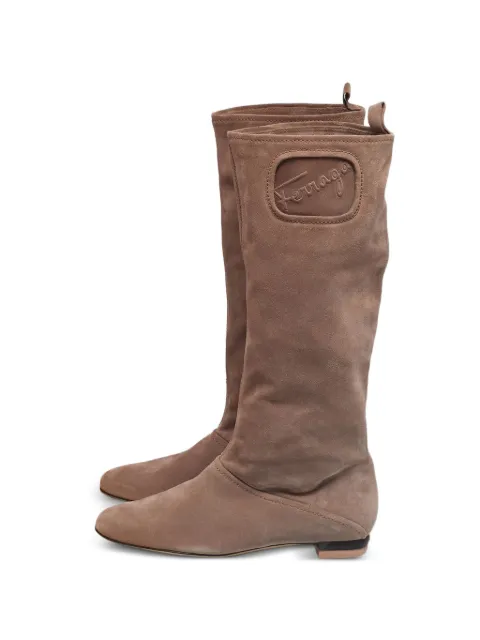 Ferragamo Pre-Owned suede boots Neutrals 1241705