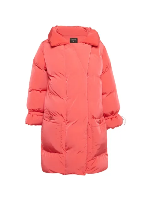 CHANEL Pre-Owned puffer coat Orange 1244752