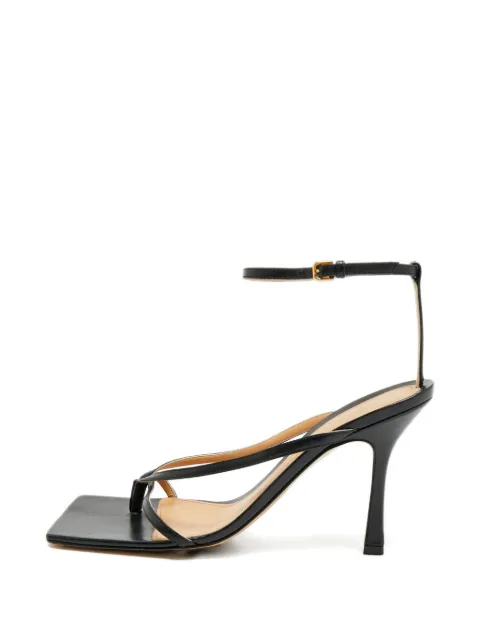 Bottega Veneta Pre-Owned square-toe high sandals Black 1252106