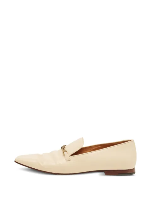 Tod's Vintage leather hardware loafers Neutrals 1236380