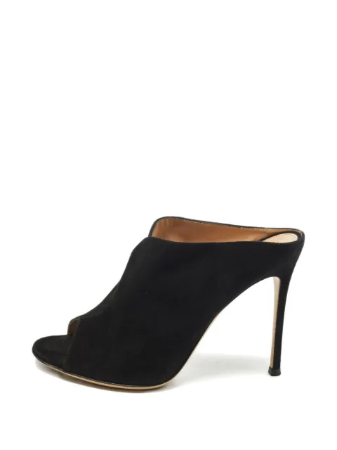 Gianvito Rossi suede heeled sandals Black 1250833