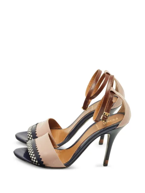 Fendi Pre-Owned leather ankle-strap sandals Neutrals 1249857