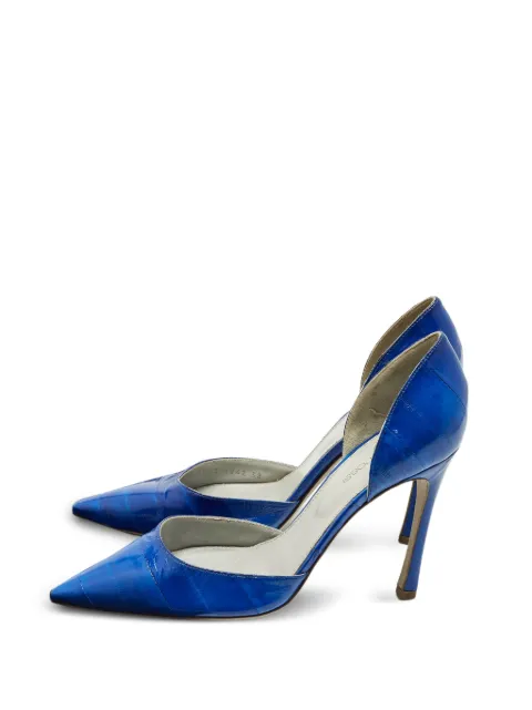Sergio Rossi Vintage leather pumps Blue 1244820