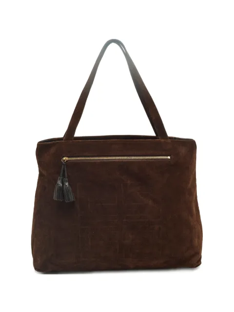 Givenchy Pre-Owned Monogram corduroy tote bag Brown 1250770