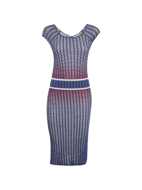 Missoni Pre-Owned knitted midi dress Blue 1238188