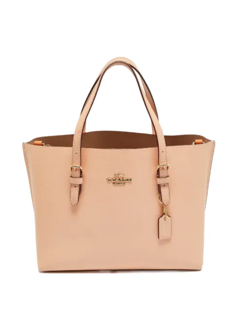 Coach Mollie adjustable handle leather tote bag Orange 1246307