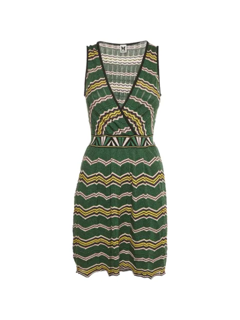 Missoni Pre-Owned V-neck short-sleeve mini dress Green 1240622