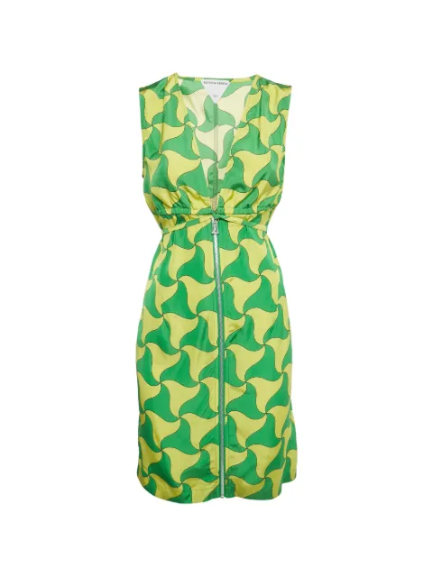 Bottega Veneta Pre-Owned printed mini dress Yellow 1235564