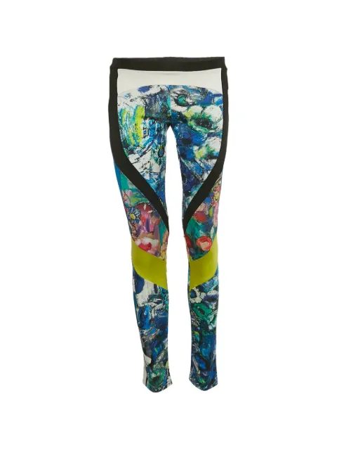 Just Cavalli Vintage cotton printed leggings Blue 1244499