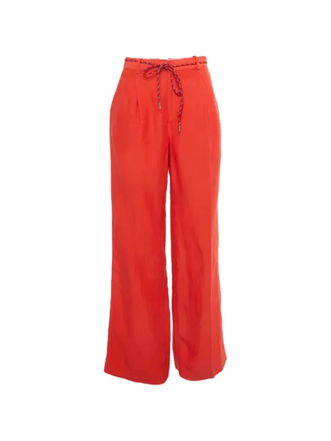 SANDRO tie-fastening trousers Red 1244568