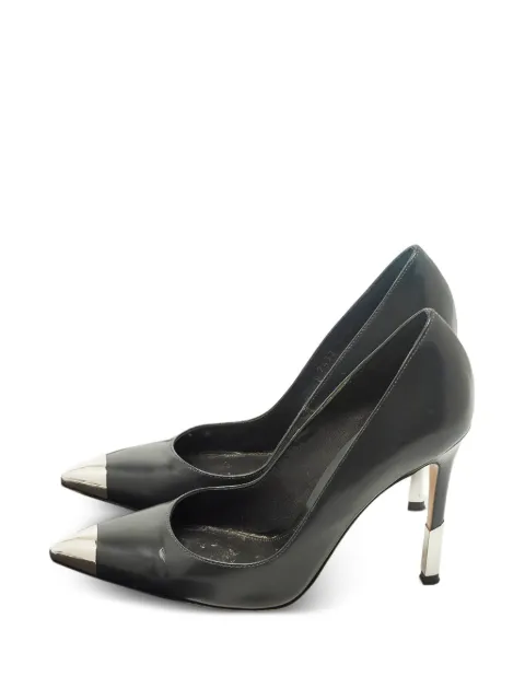 Gianvito Rossi pointed-toe leather pumps Black 1253883