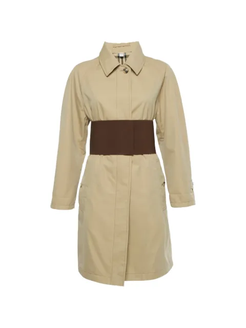 Burberry Pre-Owned cotton coat Neutrals 1240525