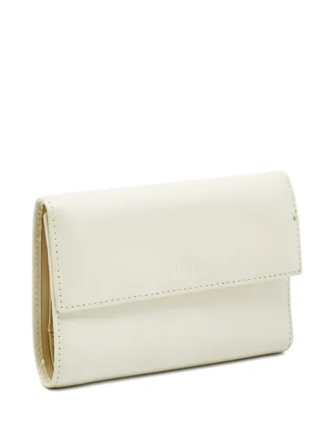 Furla tri-fold leather wallet Neutrals 1249538