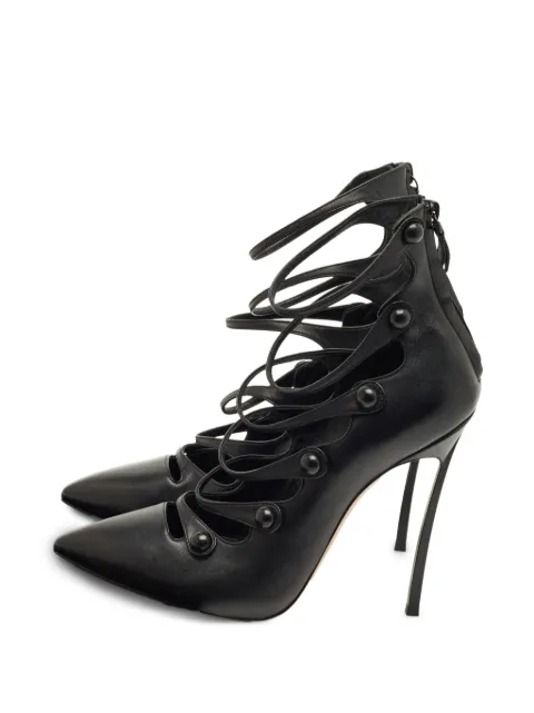 Gianvito Rossi straps leather pumps Black 1233072