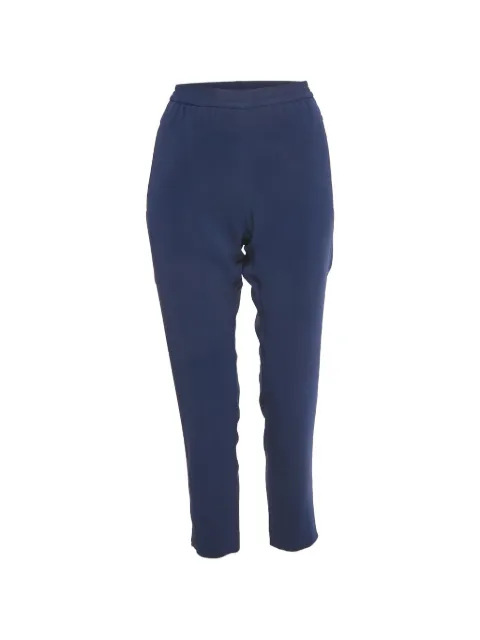 Stella McCartney Pre-Owned crepe elasticated trousers Blue 1236602
