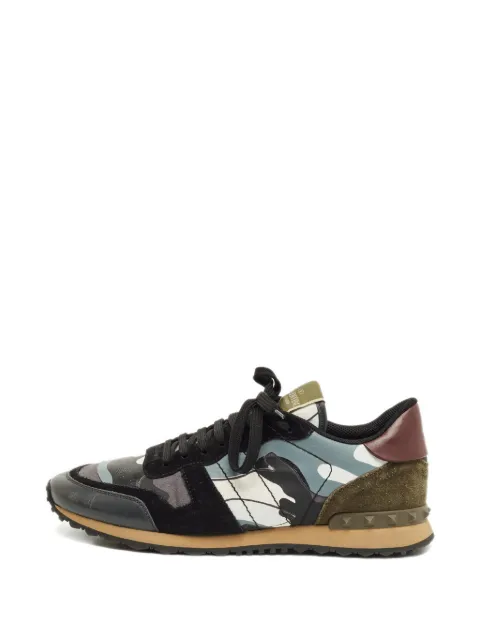 Valentino Garavani Pre-Owned Rockrunner camouflage-pattern sneakers Black 1237579