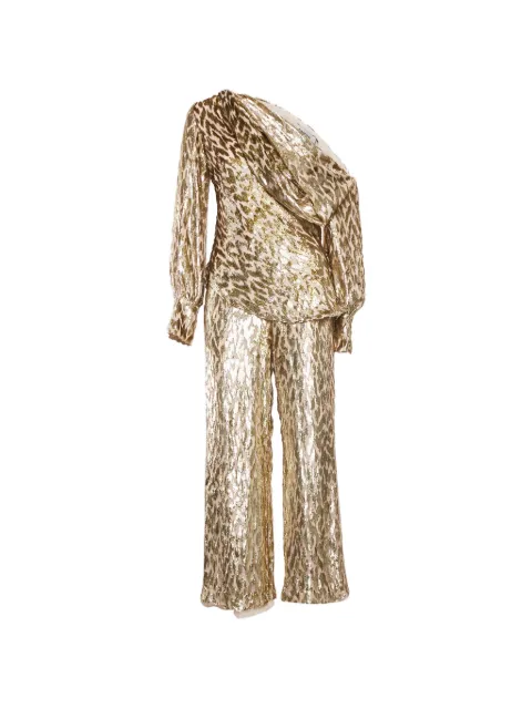 SIMKHAI patterned trousers set Gold 1184409