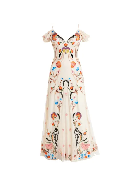Temperley London Toledo strappy gown Neutrals 00COHEV54871