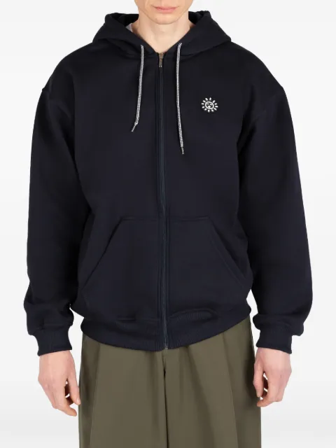 Société Anonyme zip logo hoodie Blue OHOODIESA3U98CNPY70