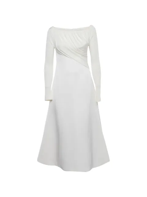 CHATS BY C.DAM off-shoulder long dress White 1246596