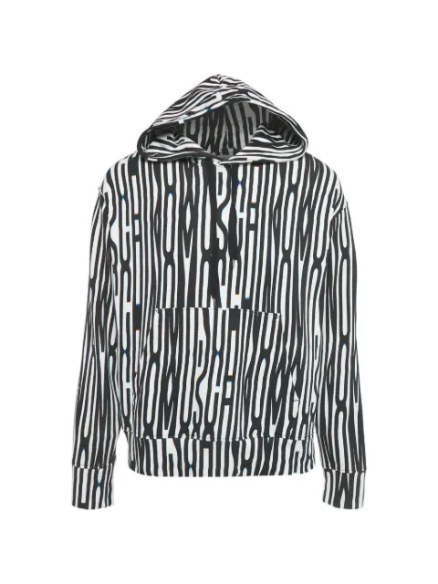 Moschino Pre-Owned logo-print hoodie Black 1249495