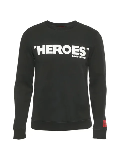 BOSS GREEN HUGO BOSS Heroes motif sweatshirt Black 1249431