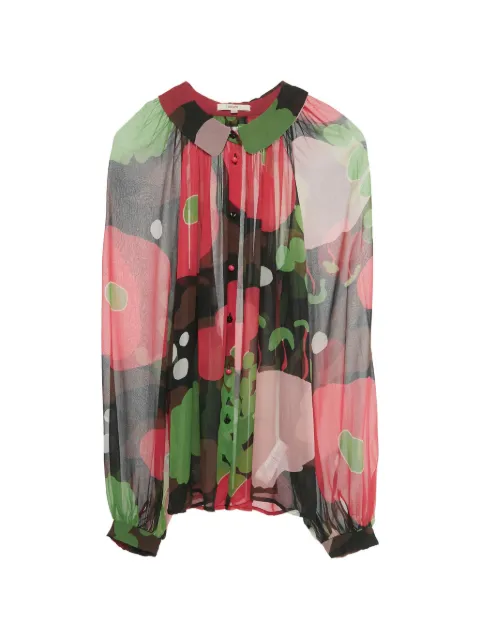 Kenzo Pre-Owned silk printed blouse Black 1246124