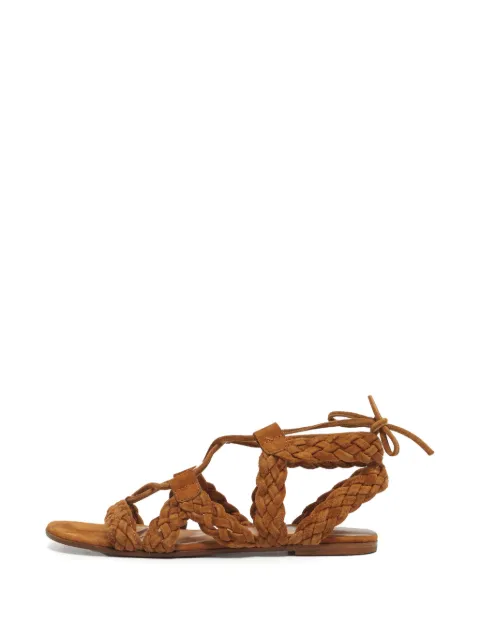 Gianvito Rossi woven sandals Brown 1244343