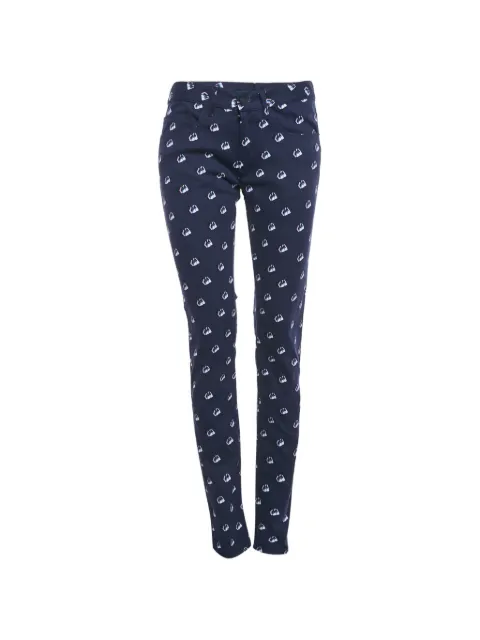 Kenzo Pre-Owned printed trousers Blue 1219722