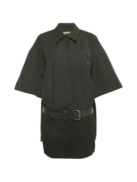 Alexander Wang short-sleeved belted shirtdress Black 1216788