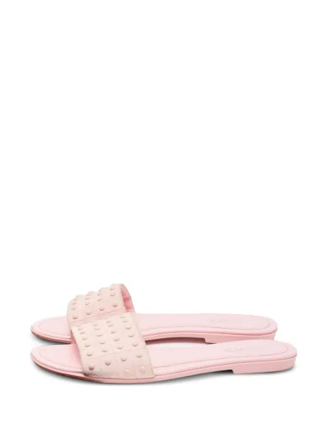 Tod's Vintage suede studded sandals Pink 999941