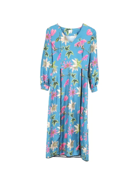 Iris & Ink floral-print dress Blue TONPUGBCL341346W
