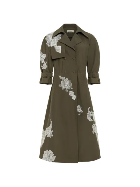Hellessy Rowan lace trench coat Green HR26J15168
