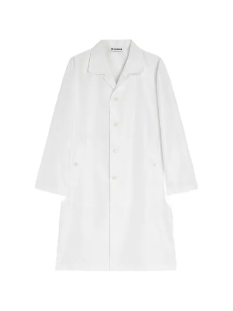 Jil Sander technical faille coat White J21SW0113J70221