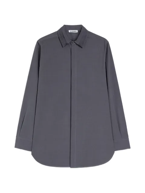 Jil Sander cotton shirt with multi-layered collar Grey J21DL0280J45338