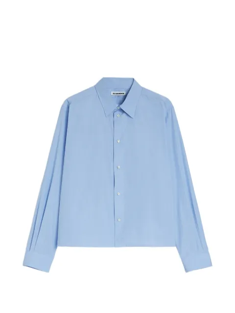 Jil Sander lightweight fil-à-fil cotton shirt Blue J21DL0276J45341