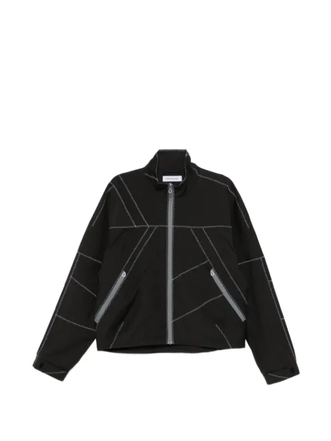 Kiko Kostadinov Fosco zigzag-stitching zip-fastening jacket Grey KKSS26J0953