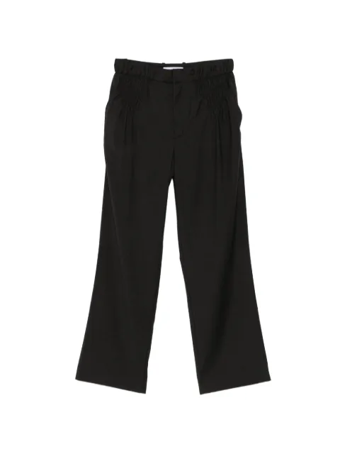 Kiko Kostadinov gathered concealed-fastening trousers Grey KKSS26T0520