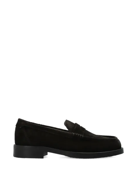 AllSaints Bloom leather loafers Brown M022FC