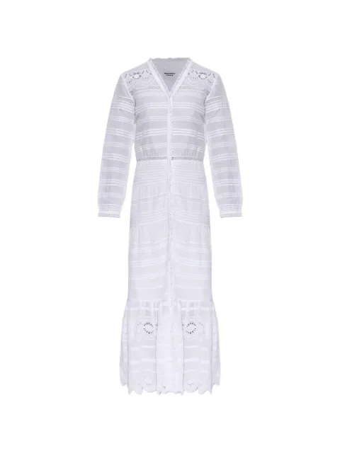 MARANT ÉTOILE Daniva crochet lace V-neck dress White RO0723FBD1J05E